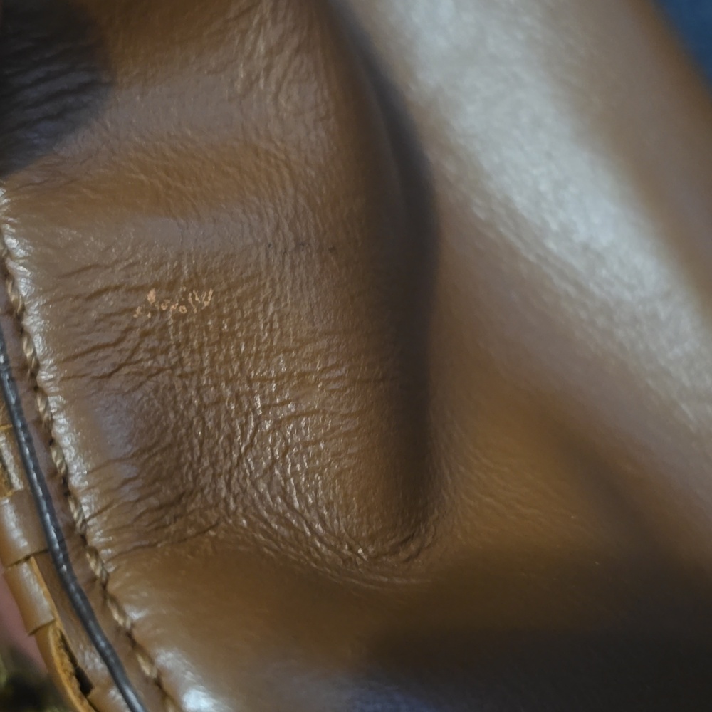 Coach Kristin Brown Woven Leather Handbag - Picture 9 of 9